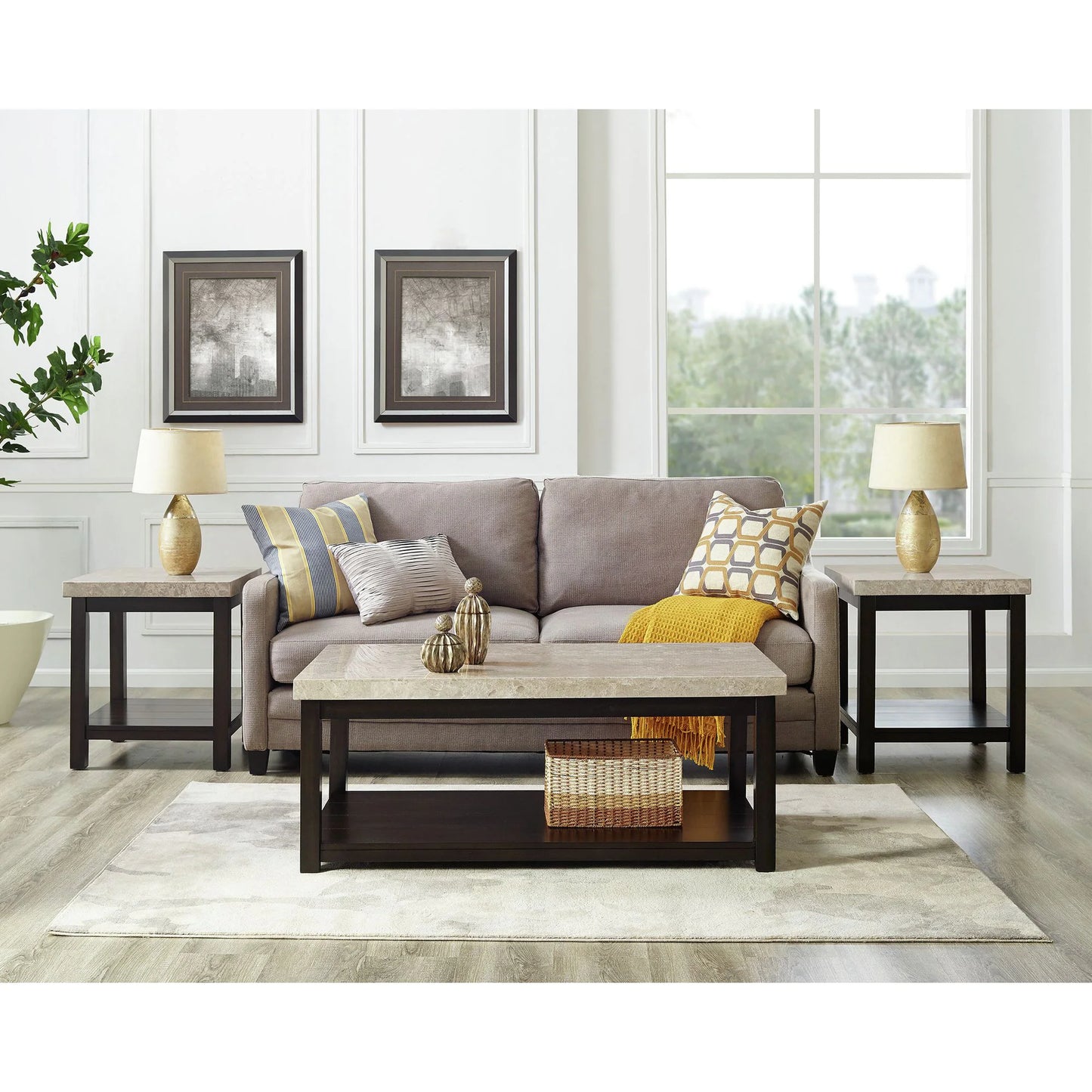 Kansas - 3 Piece Occasional Table Set (Coffee Table & Two End Tables) - Espresso