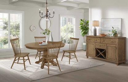 Colonial Oak - Spindle Chair - Weathered Chestnut