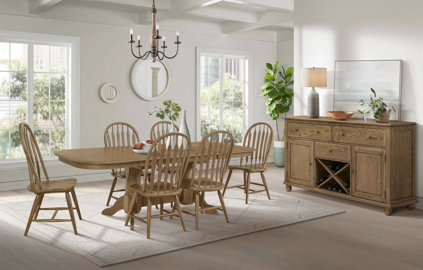 Colonial Oak - Arrow Back Chair - Weathered Chestnut