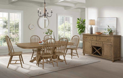 Colonial Oak - Arrow Back Chair - Weathered Chestnut