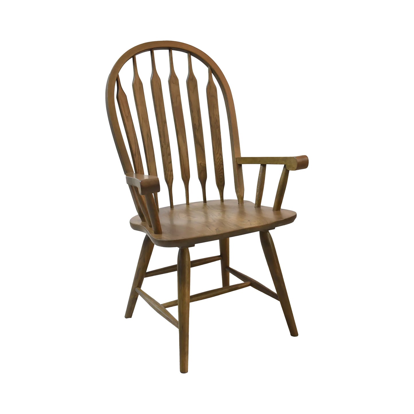 Colonial Oak - Arrow Arm Chair - Weathered Chestnut