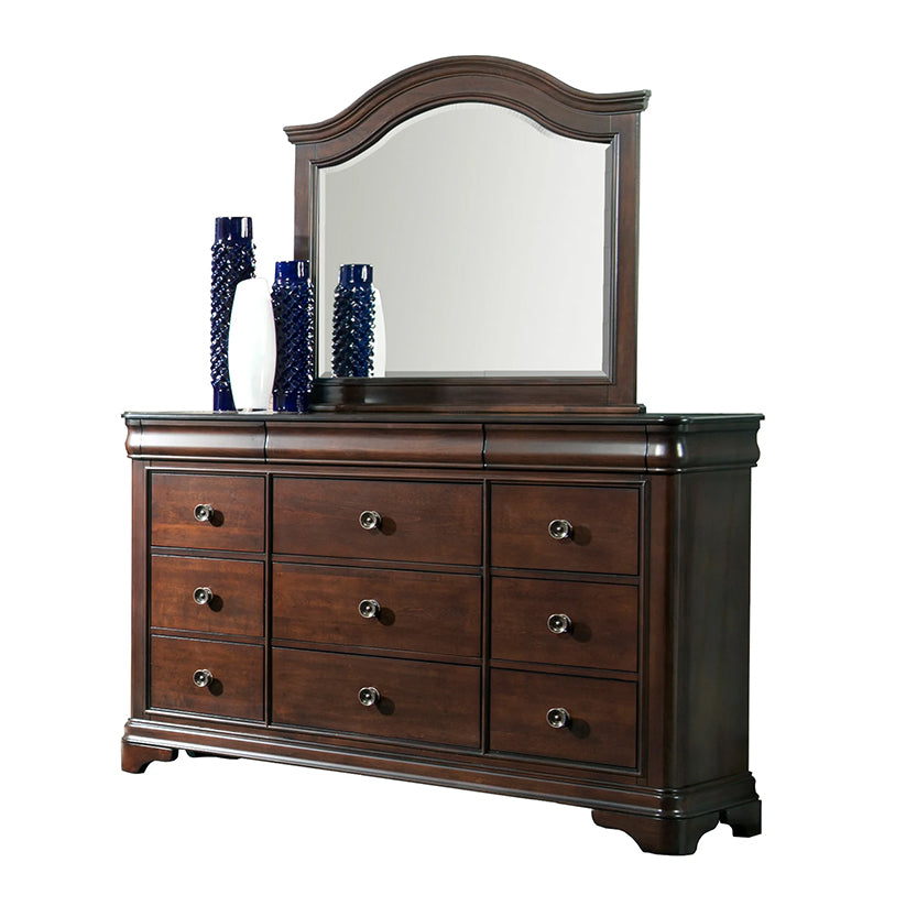 Cameron - Dresser & Mirror Set - Cherry