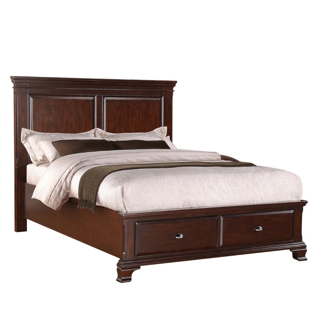Canton - Queen Storage Bed - Cherry