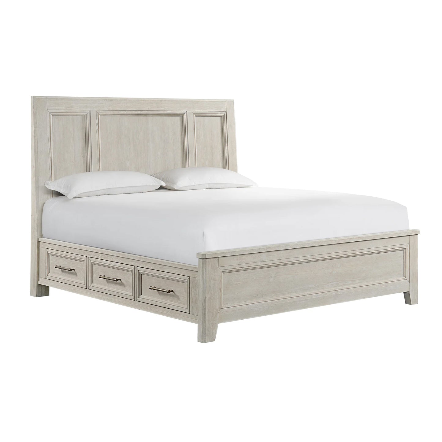 Carlson - King Storage Bed - Washed Linen