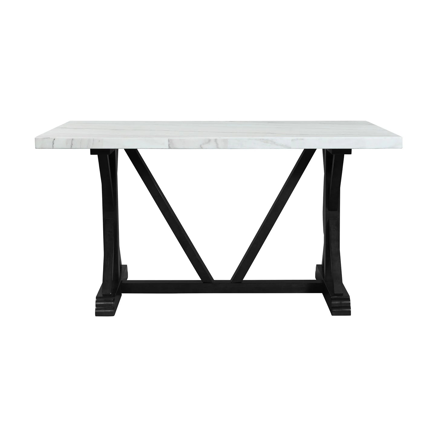 Tuscany - 70" Marble Counter Height Dining Table - White