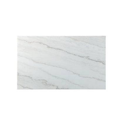 Tuscany - 70" Marble Standard Height Rectangular Dining Table - White