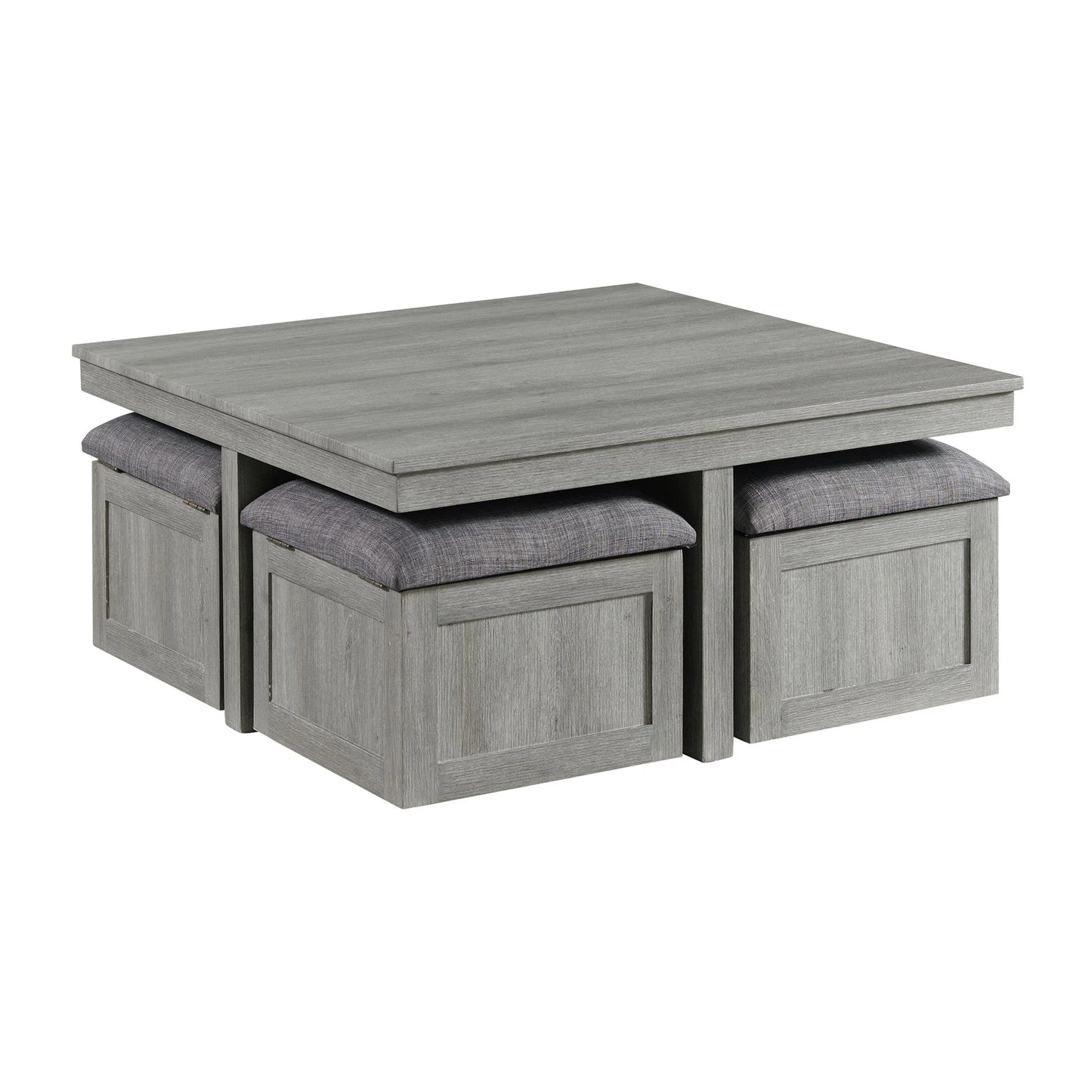 Uster - 2 Piece Occasional Set, Coffee Table & End Table - Light Gray