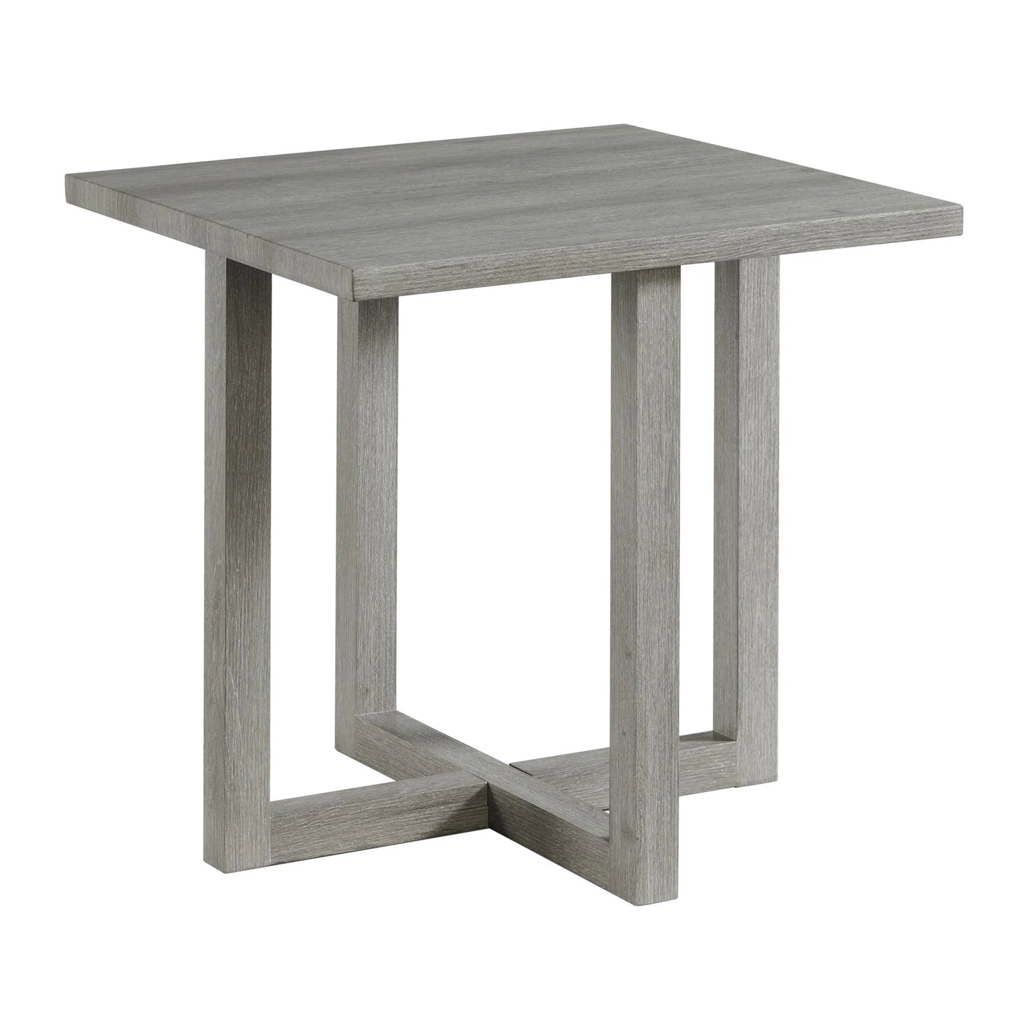 Uster - 2 Piece Occasional Set, Coffee Table & End Table - Light Gray