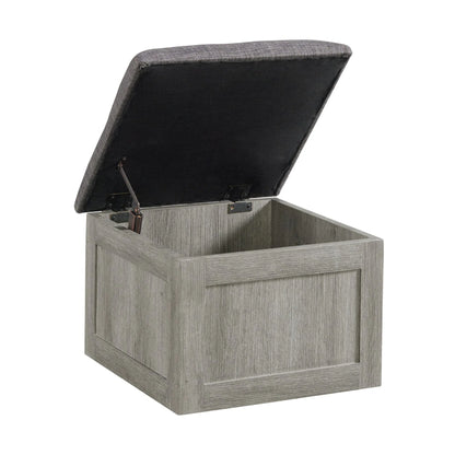 Uster - 2 Piece Occasional Set, Coffee Table & End Table - Light Gray