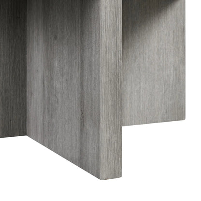 Uster - 2 Piece Occasional Set, Coffee Table & End Table - Light Gray