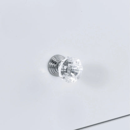 Amia - Complete Vanity With Lightbulbs - Glossy White