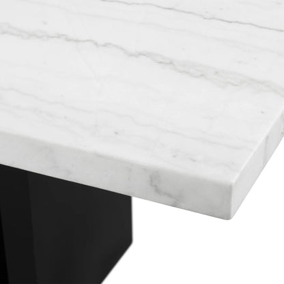 Valentino - White Marble Standard Height Dining Table