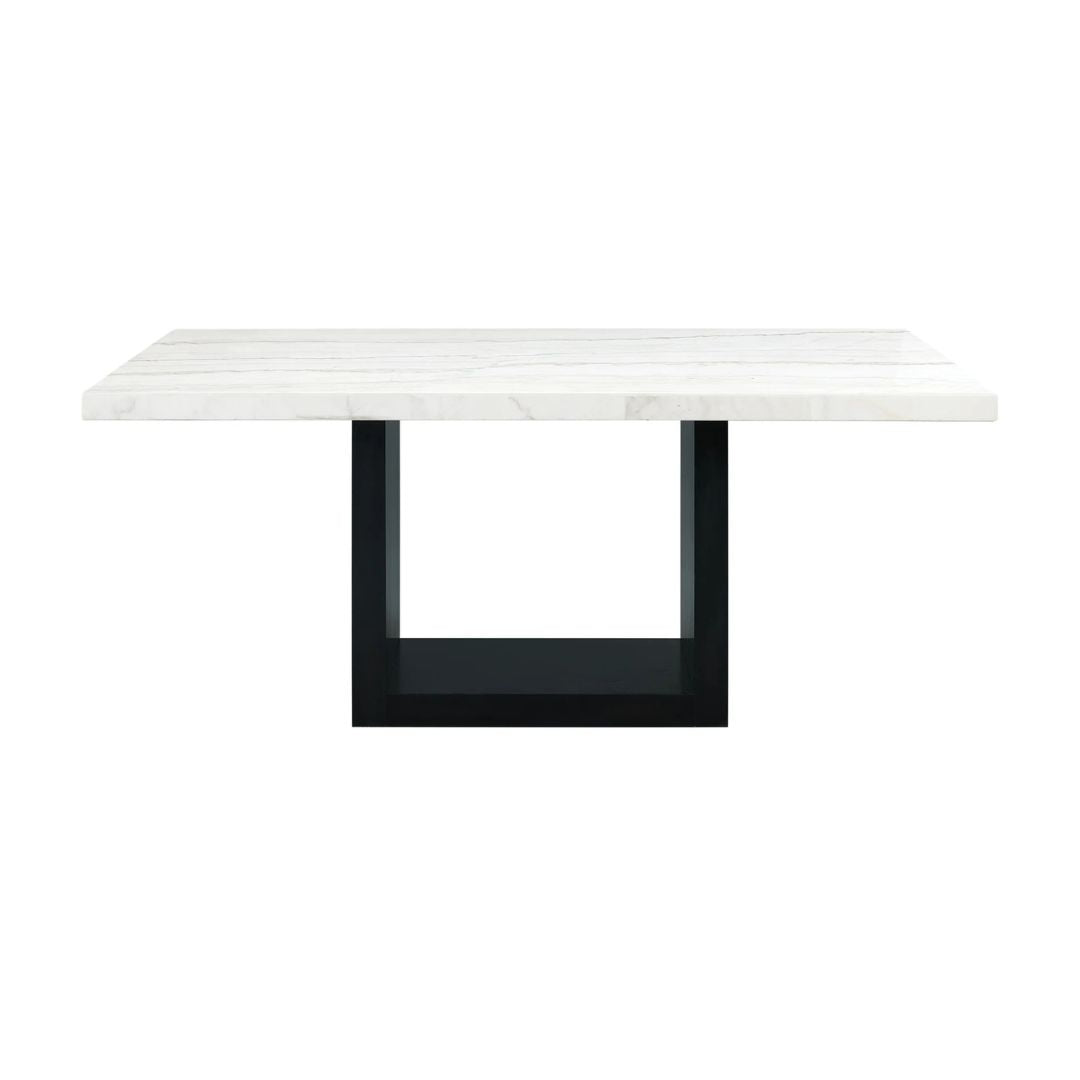 Valentino - White Marble Standard Height Dining Table