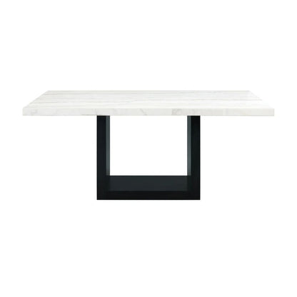 Valentino - White Marble Standard Height Dining Table