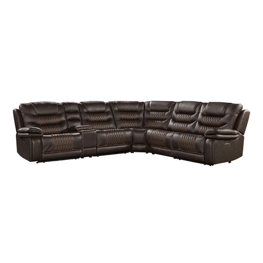 Cody - Dual-Power Sectional Set - Colorado Dark Brown