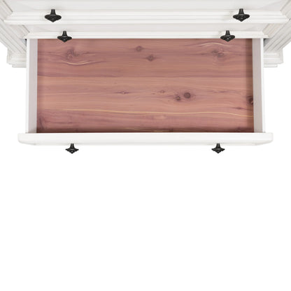 Calloway - 7-Drawer Dresser With Mirror Set - White