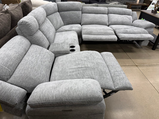 Cheers "Lucy Dove" Power Reclining Sectional