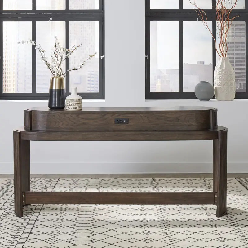 City View - Console Bar Table - Coffee Bean