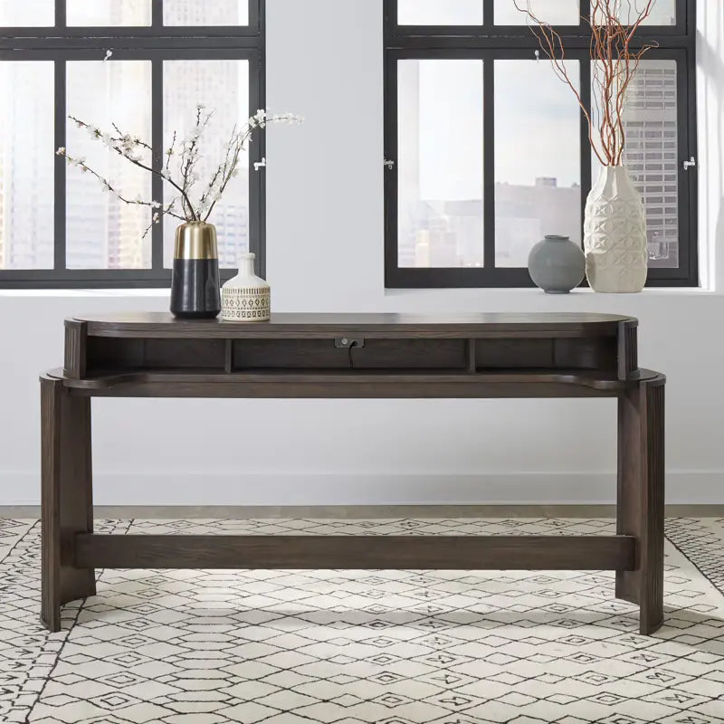 City View - Console Bar Table - Coffee Bean 1