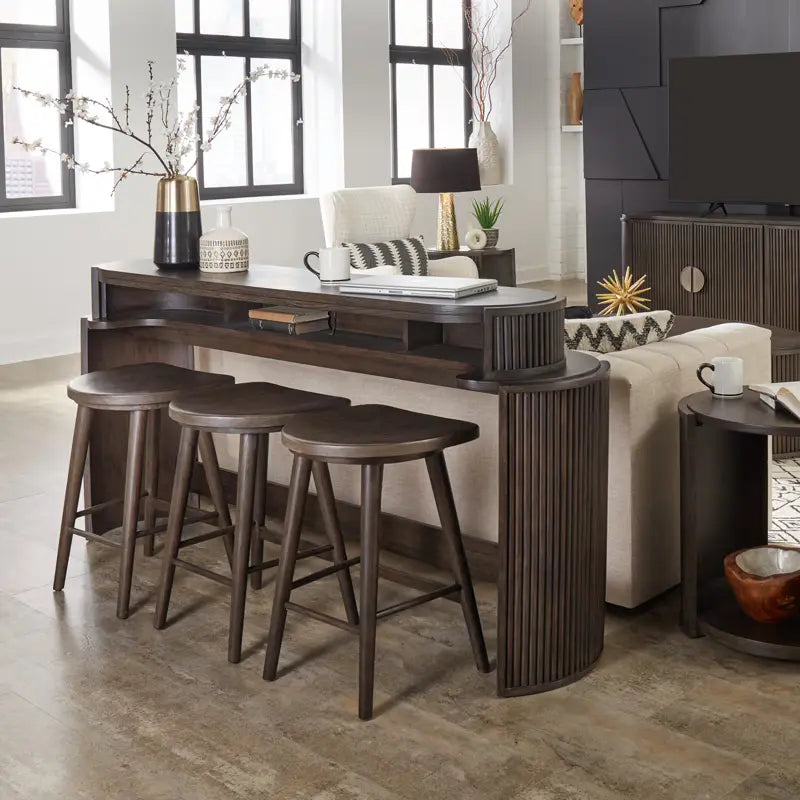 City View - Console Bar Table - Coffee Bean 2