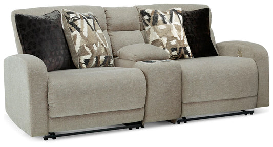 Colleyville - Stone - 3-Piece Power Reclining Sectional With Console