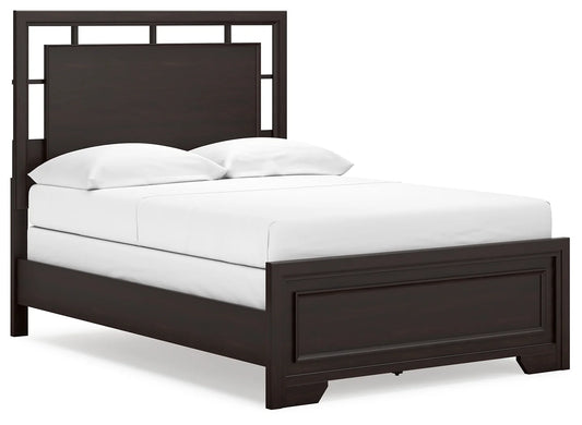 Covetown - Dark Brown - Full Panel Bed