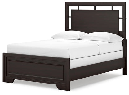 Covetown - Dark Brown - Full Panel Bed 3