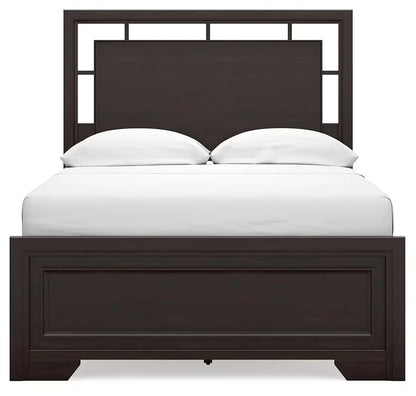 Covetown - Dark Brown - Full Panel Bed 4