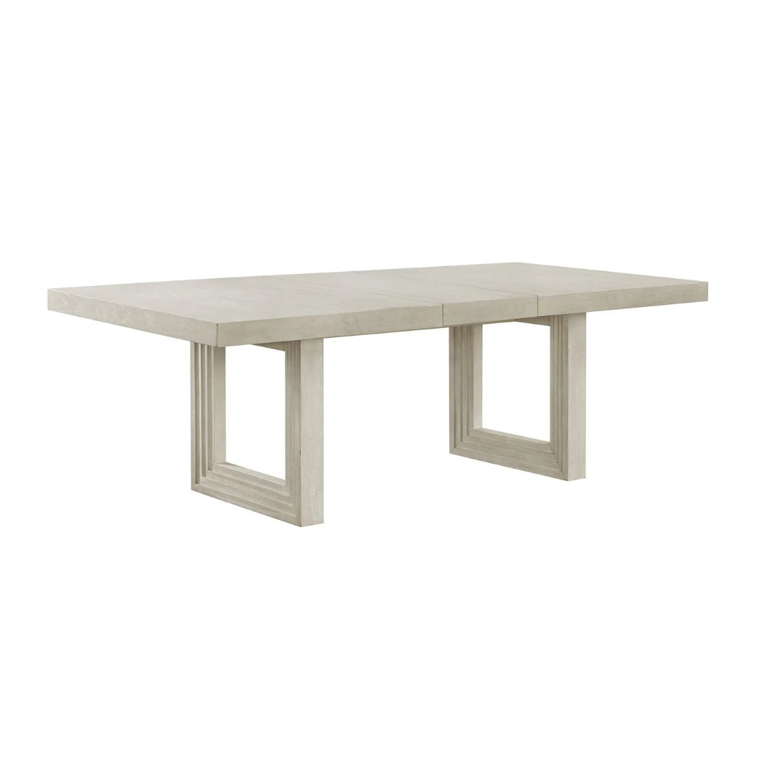 Avalanche - Rectangular Dining Table With 18" Leaf - Antique White