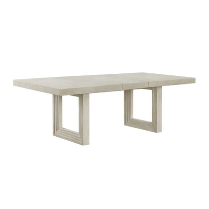 Avalanche - Rectangular Dining Table With 18" Leaf - Antique White