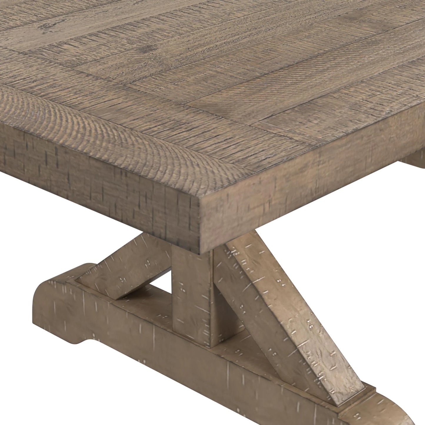 Yellowstone - Dining Table With 2X12" Leaves - Gray
