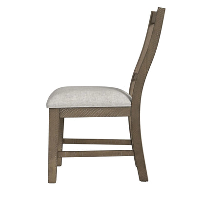 Yellowstone - Dining Side Chair - Medium Brown / Gray
