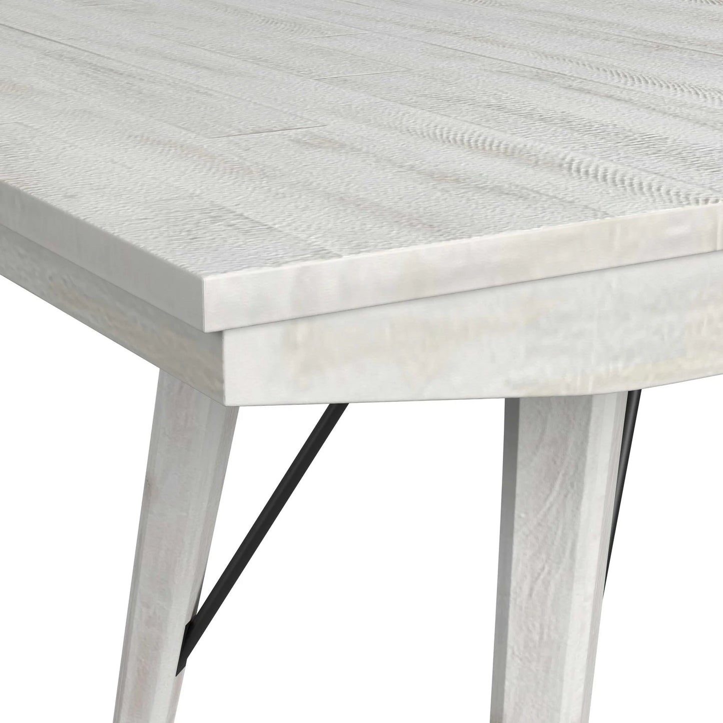 Rogen Rustic - Dining Table With 18" Leaf - Rustic White