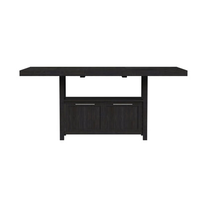 Transcend - Counter Table With Leaf - Charcoal