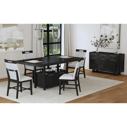Transcend - Counter Table With Leaf - Charcoal