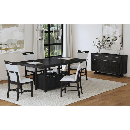 Transcend - 5 Piece Counter Height Dining Set (Table And Four Chairs) - Charcoal