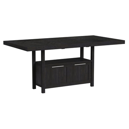 Transcend - Counter Table With Leaf - Charcoal