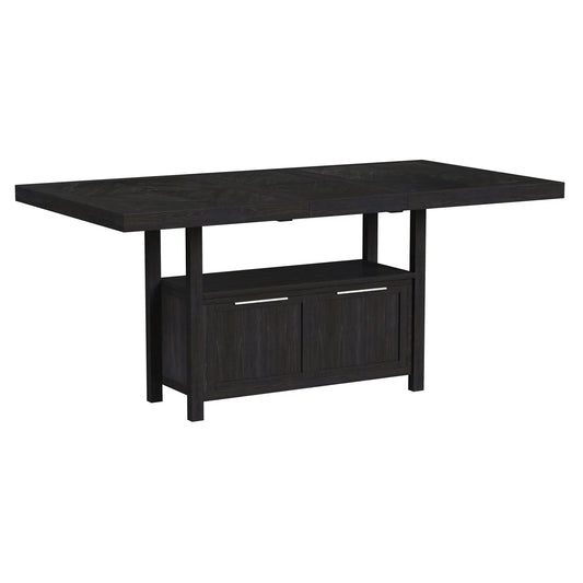Transcend - Counter Table With Leaf - Charcoal