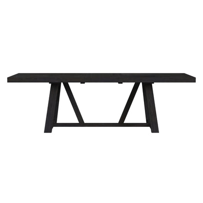 Transcend - Dining Table With 22" Leaf - Charcoal