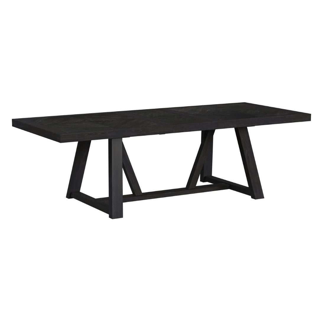 Transcend - Dining Table With 22" Leaf - Charcoal