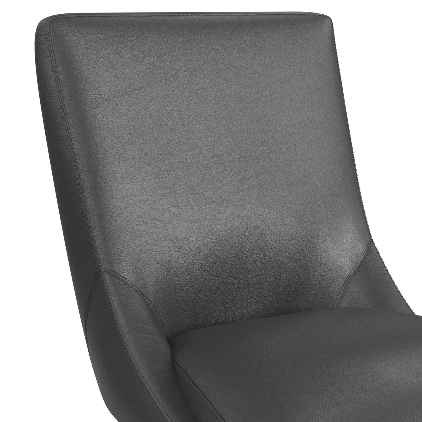 Villanova - PU Swivel Counter Stool - Pewter / Espresso