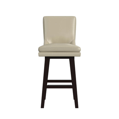 Villanova - PU Swivel Bar Stool - Espresso / Beige