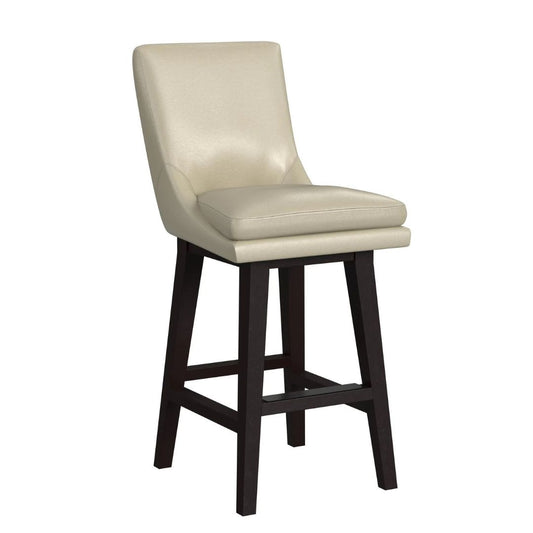 Villanova - PU Swivel Bar Stool - Espresso / Beige
