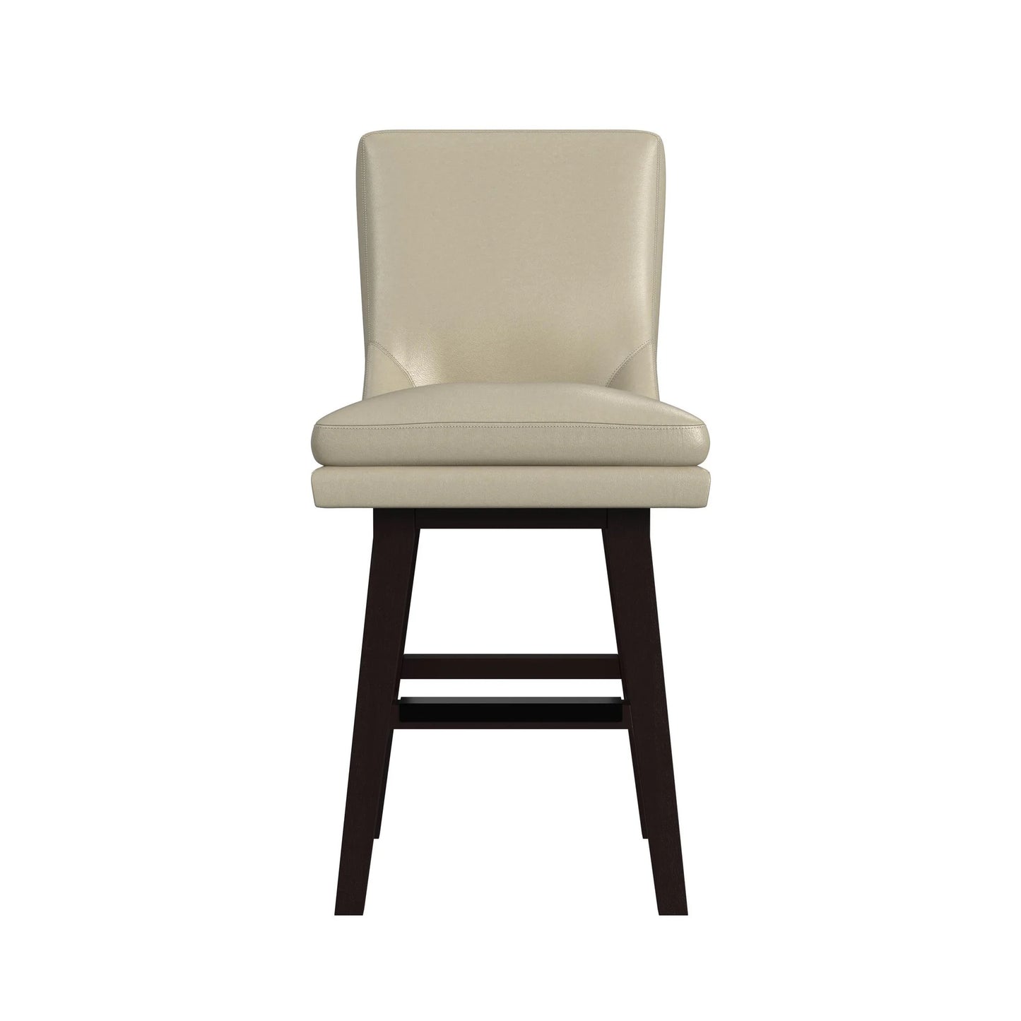 Villanova - Swivel PU Counter Stool - Espresso / Beige