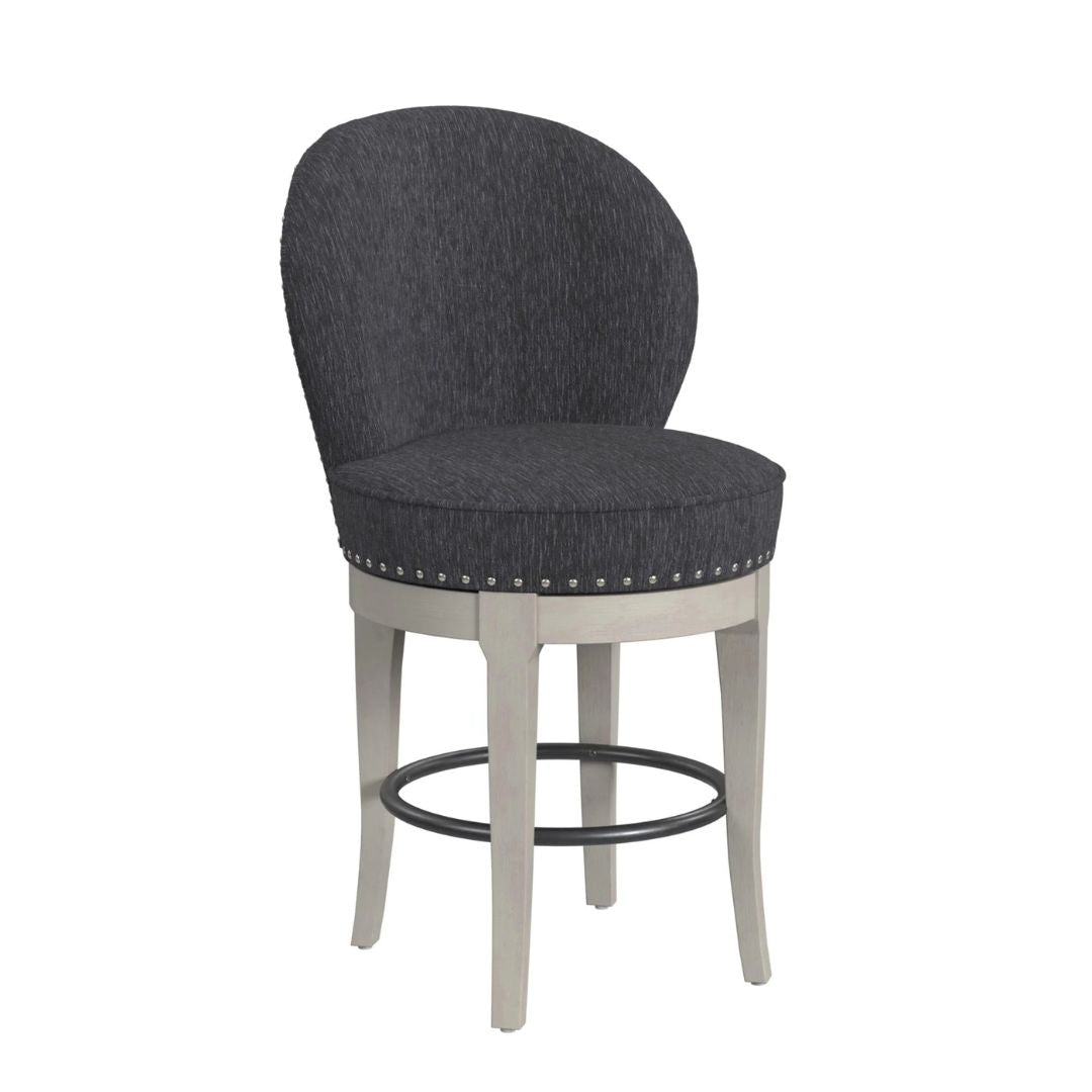 Westford - Swivel Counter Stool - Charcoal Gray