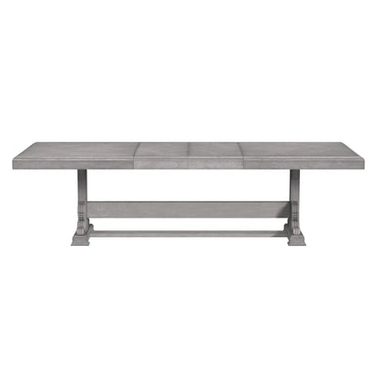 Glenmore - Dining Table With 2x18" Leaves - Aged Gray