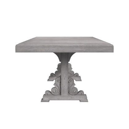 Glenmore - Dining Table With 2x18" Leaves - Aged Gray