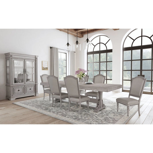Glenmore - 7 Piece Standard Height Dining Set (Table And Six Chairs) - Aged Gray