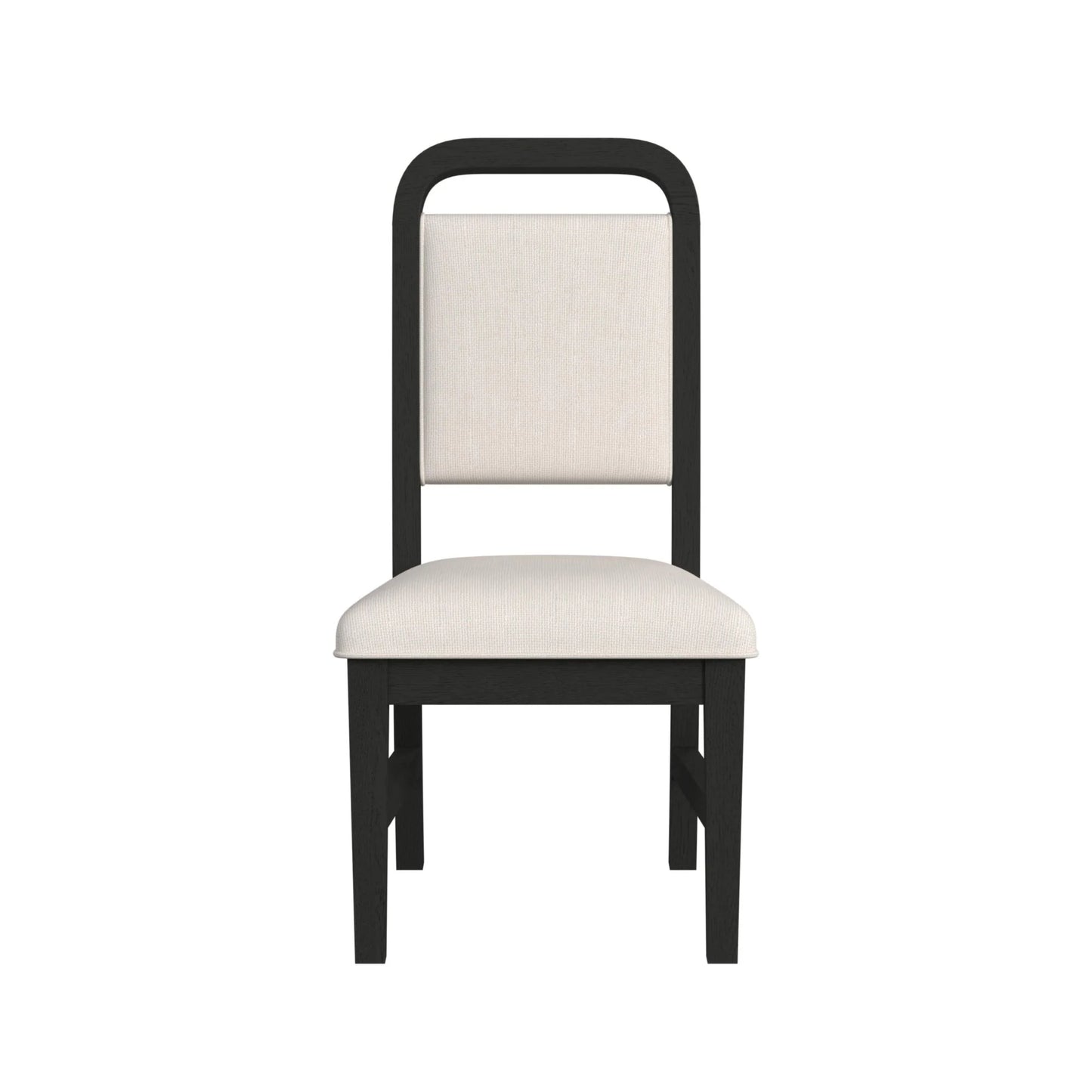 Ridgemont - Fabric Dining Side Chair (Set of 2) - White / Black With Grain