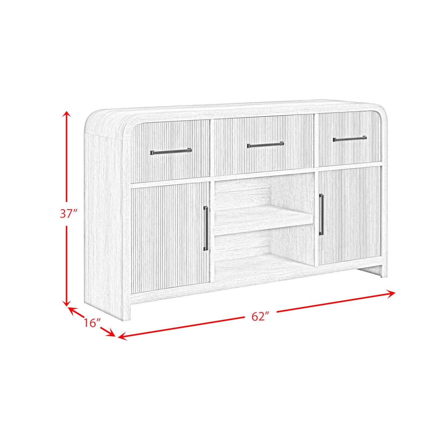 Ridgemont - Server - Black With Grain